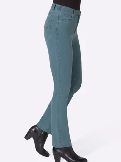 5-Pocket-Jeans mit Stickerei-Motiv