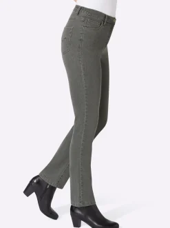 5-Pocket-Jeans mit Stickerei-Motiv