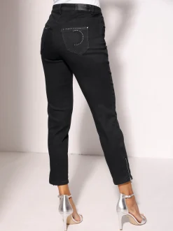 5-Pocket-Jeans mit Strass-Applikation
