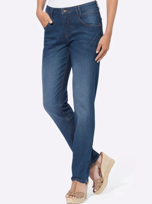 5-Pocket-Jeans mit Ziernähten