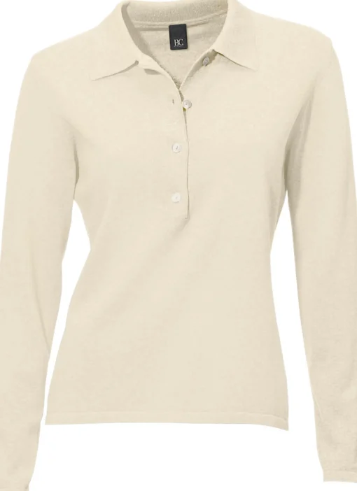 Polopullover mit Knopfleiste