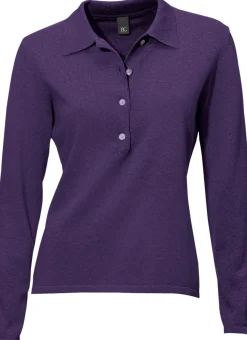 Polopullover mit Knopfleiste