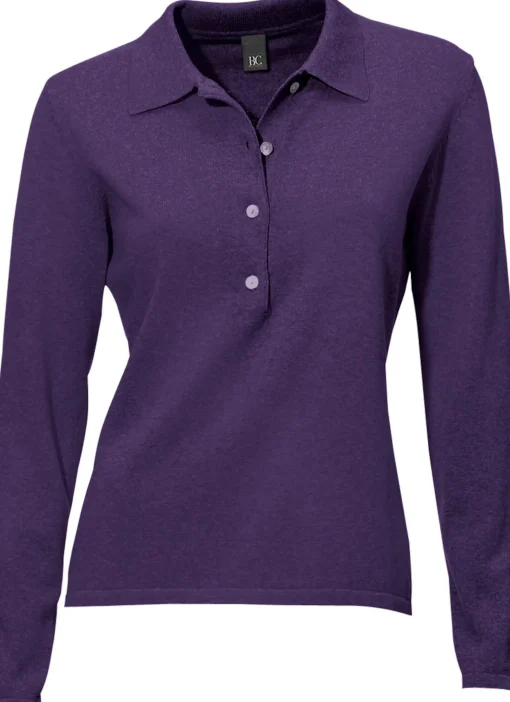 Polopullover mit Knopfleiste