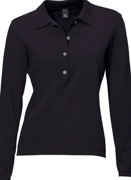 Polopullover mit Knopfleiste