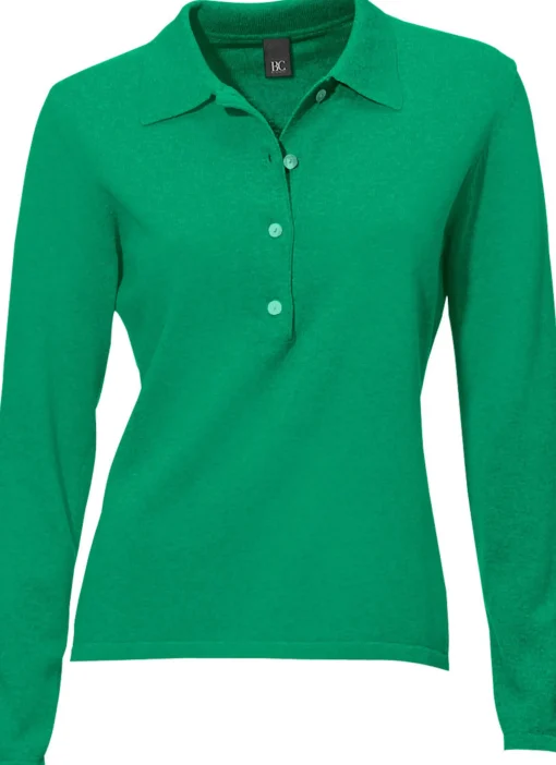 Polopullover mit Knopfleiste