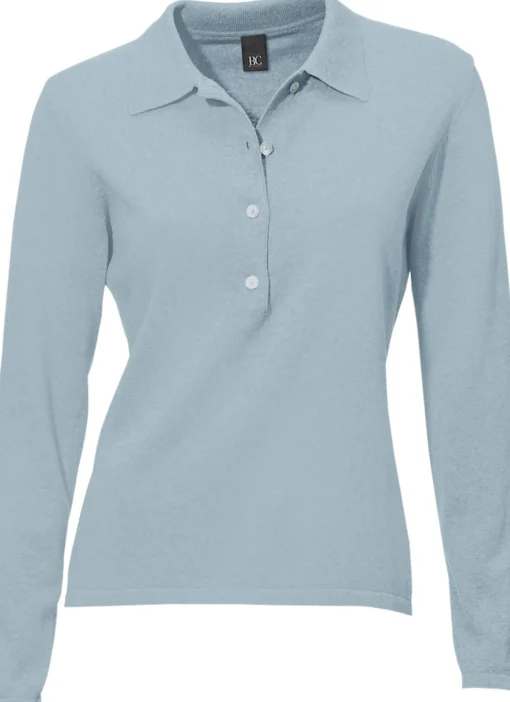 Polopullover mit Knopfleiste