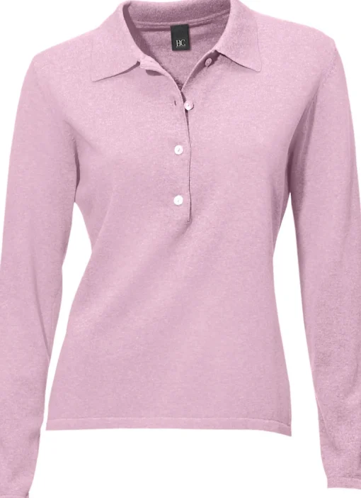 Polopullover mit Knopfleiste