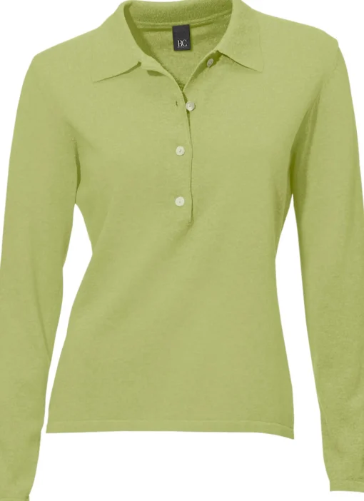 Polopullover mit Knopfleiste