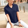 Poloshirt mit Druckknopf-Leiste
