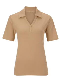 Poloshirt mit Druckknopf-Leiste