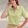 Poloshirt mit Druckknopf-Leiste