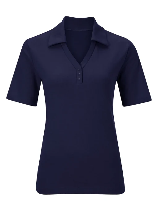 Poloshirt mit Druckknopf-Leiste