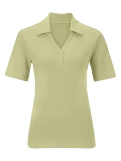 Poloshirt mit Druckknopf-Leiste