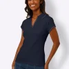 Poloshirt mit Ripp-Struktur
