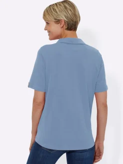 Poloshirt mit Zierriegel