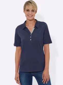 Poloshirt mit Zierriegel