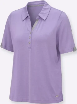 Poloshirt mit Zierriegel