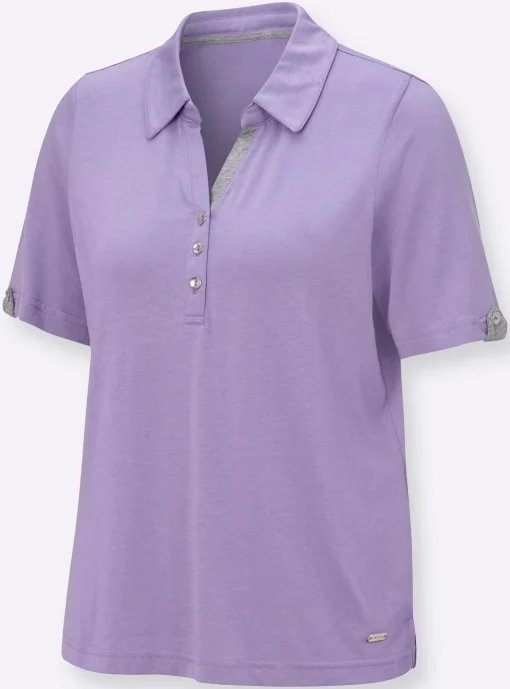 Poloshirt mit Zierriegel