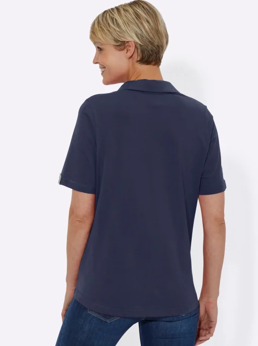 Poloshirt mit Zierriegel