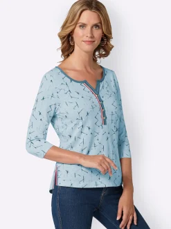 Print-Shirt aus reiner Baumwolle