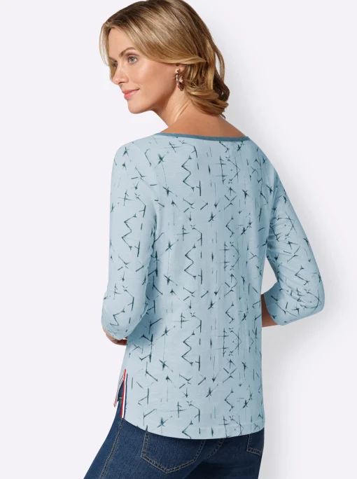 Print-Shirt aus reiner Baumwolle