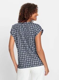 Print-Shirt aus reiner Baumwolle