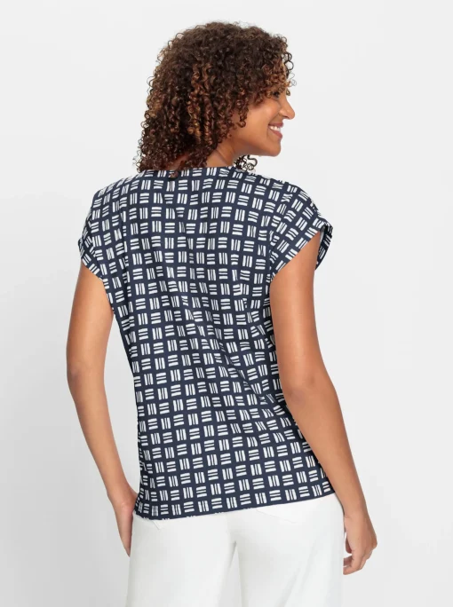 Print-Shirt aus reiner Baumwolle