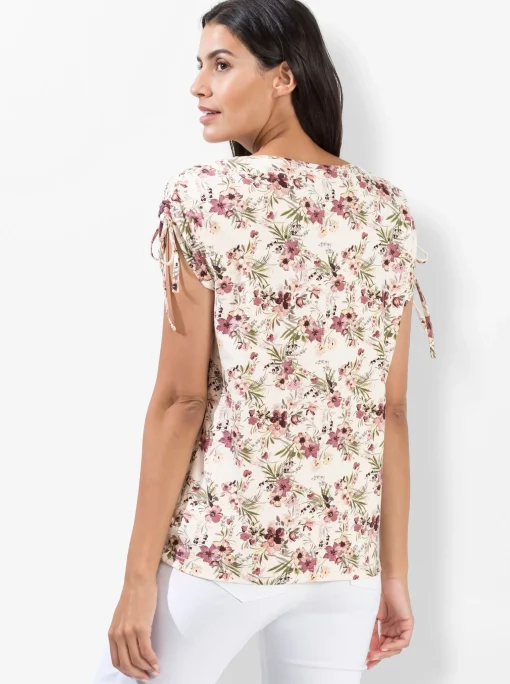 Print-Shirt mit Bändern an den Schultern