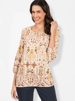 Print-Shirt mit Ethno-Druck