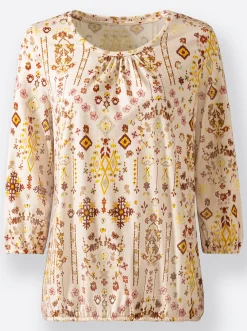 Print-Shirt mit Ethno-Druck