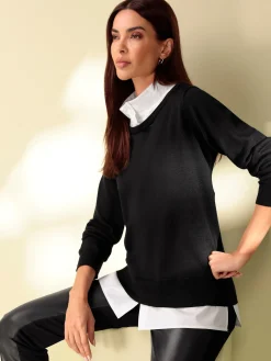 Pullover in 2-in-1-Optik