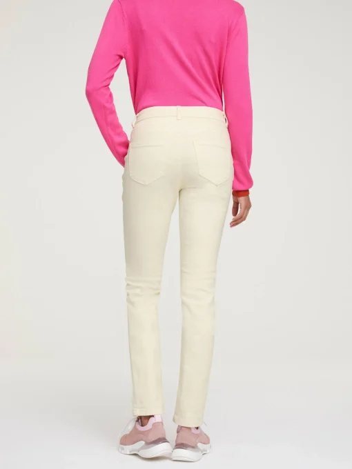 Röhrenjeans mit Power-Mesh-Einsatz