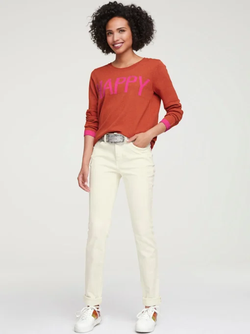 Röhrenjeans mit Power-Mesh-Einsatz