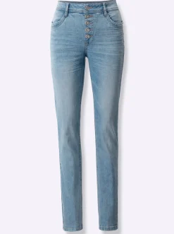 Röhrenjeans mit Push-up-Effekt