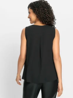 Ärmellose Bluse im Lagen-Look