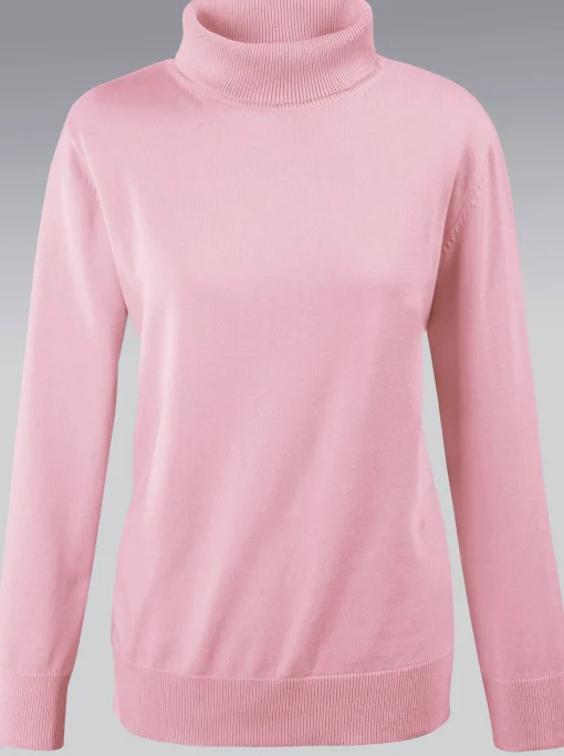 Rollkragenpullover aus reiner Baumwolle