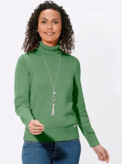 Rollkragenpullover im Baumwoll-Mix