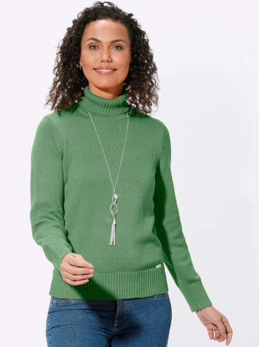 Rollkragenpullover im Baumwoll-Mix