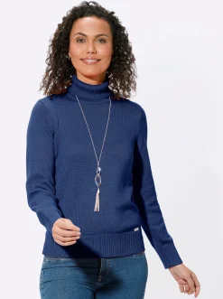 Rollkragenpullover im Baumwoll-Mix