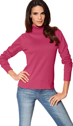 Rollkragenpullover in Feinstrick-Qualität