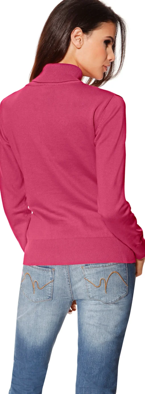 Rollkragenpullover in Feinstrick-Qualität
