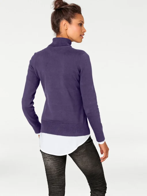 Rollkragenpullover in Feinstrick-Qualität