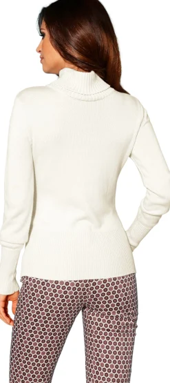 Rollkragenpullover mit Kaschmir-Anteil
