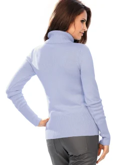 Rollkragenpullover mit Kaschmir-Anteil