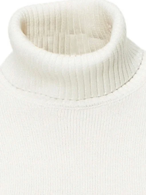 Rollkragenpullover mit Kaschmir-Anteil