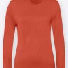Rollkragenpullover mit Ripp-Bündchen