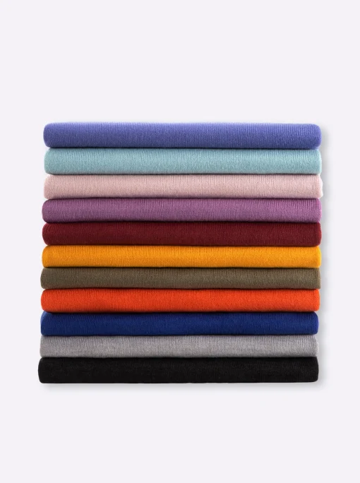 Rollkragenpullover mit Ripp-Bündchen