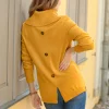 Rollkragenpullover mit Schlitz hinten