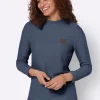 Rollkragenshirt aus Jacquard-Strick