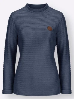 Rollkragenshirt aus Jacquard-Strick